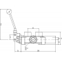 ROZDZIELACZ HYDRAULICZNY 1 SEKCJA 80L/MIN ŁUPARKA